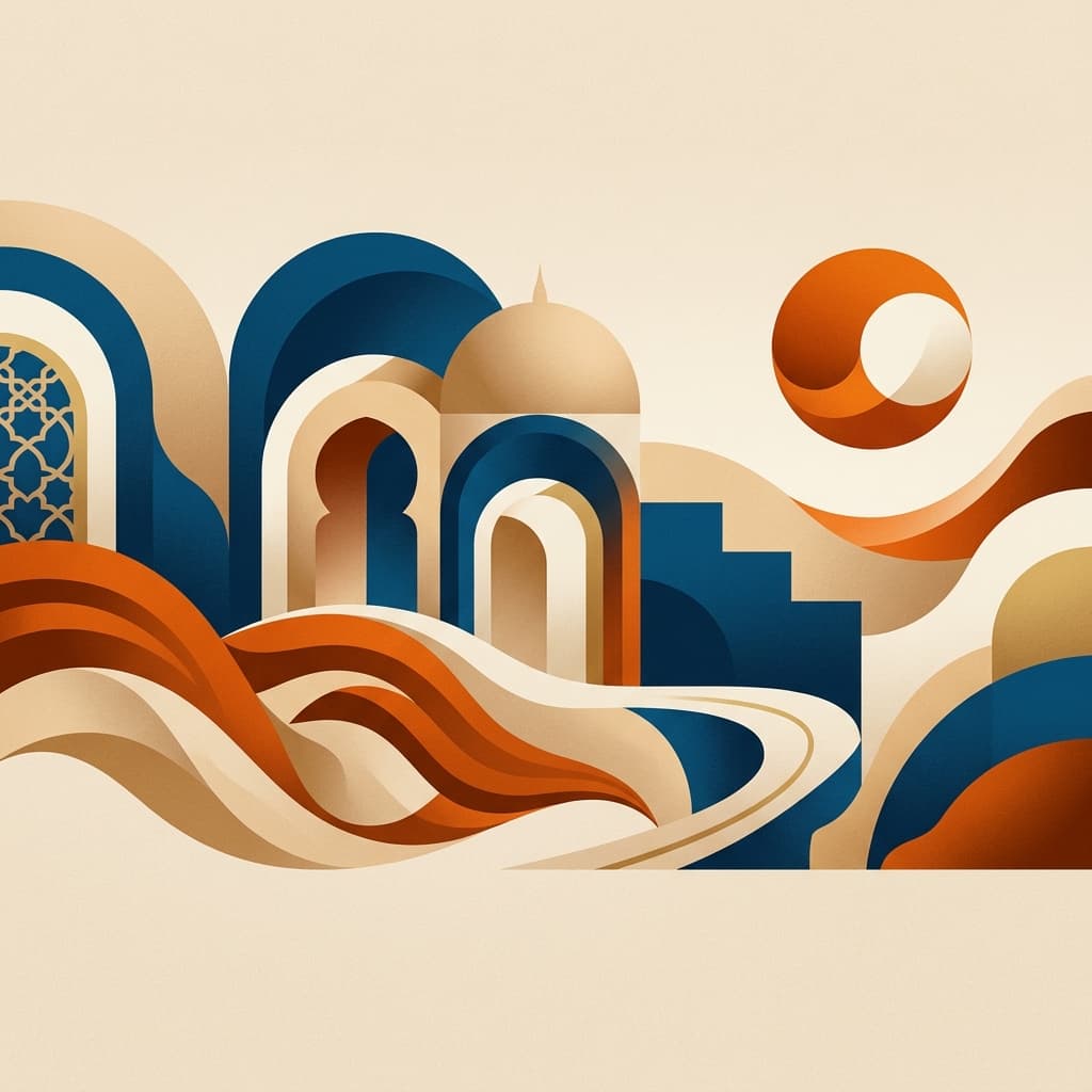 Mediterranean-inspired abstract web design